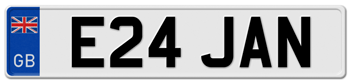 GREAT BRITAIN FLAG EURO FRONT LICENSE PLATE  --