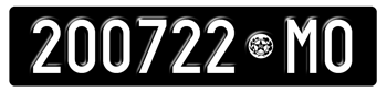 ITALY MINI EURO FRONT LICENSE  PLATE ISSUED BETWEEN 1932 TO 1976. PERFECT FOR YOUR FERRARI, FIAT, LAMBORGHINI, BUGATTI, OR ALFA ROMEO -