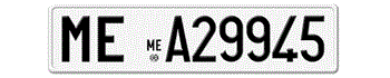 ITALY 1977-1994 LICENSE PLATE PROVINCE OF MESSINA -