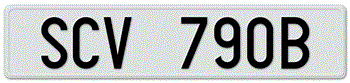 VATICAN CITY EUROPEAN REAR LICENSE PLATE --