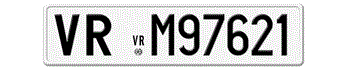 ITALY 1977-1994 LICENSE PLATE PROVINCE OF VERONA -