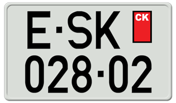 MACEDONIA SQUARE LICENSE PLATE -