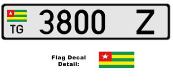 TOGO LICENSE  PLATE