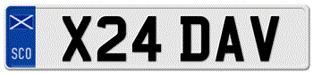 SCOTLAND EURO FRONT LICENSE PLATE  --