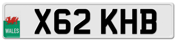 WALES EURO FRONT LICENSE PLATE  --