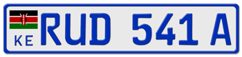 KENYA LICENSE  PLATE