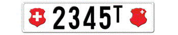 1905-1932 SWITZERLAND(SCHWYZ) LICENSE PLATE