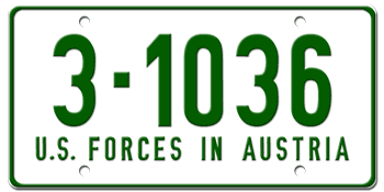 U.S. FORCES IN AUSTRIA ISSUED IN 1954 -