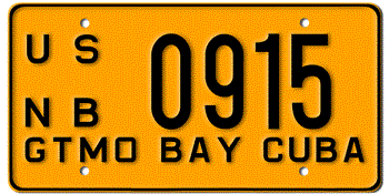 U.S. FORCES IN GUANTANAMO BAY CUBA ISSUED BETWEEN 1950-1960  --