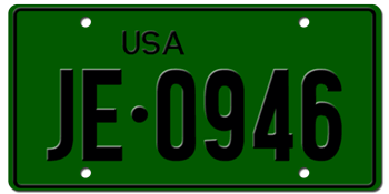 U.S. FORCES IN GERMANY LICENSE PLATE ISSUED BETWEEN 1973-1982 -