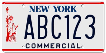 1986 - 2000 NEW YORK STATE COMMERCIAL LICENSE PLATE -