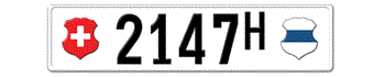 1905-1932 SWITZERLAND(ZUG) LICENSE PLATE --