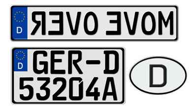 German Misc License Plates