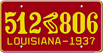 1937 Louisiana USA Fonts