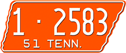1951 Tennessee Fonts