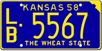 1958 Kansas USA Fonts