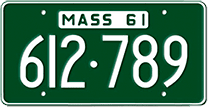 1961 Massachusetts USA Fonts