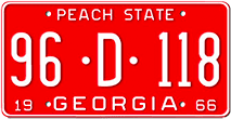 1966 Georgia USA fonts