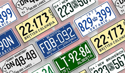 Canadian License Plate