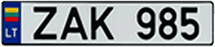 Lithuania License Plates
