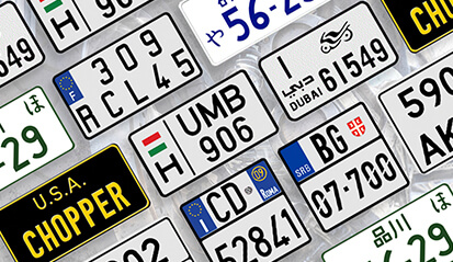 Motorcycle License Plate