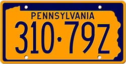 Samples of License Plates with Painted Finish