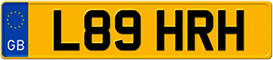 Samples of License Plates with Reflective Finish